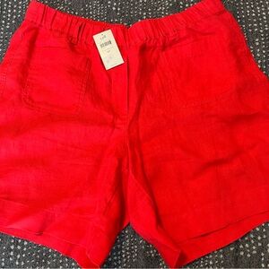 Ladies J. Jill “Strawberry Jam” Love Linen shorts - Size: Medium (10/12)